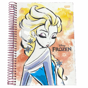Caderno Frozen 10 Matérias Capa Dura 200fls.