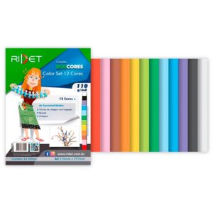 Bloco Ecocores Color Set 110g A4 Ridet 24 Fls